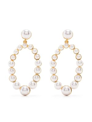 Kenneth Jay Lane boucles d'oreilles pendantes à perles