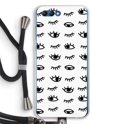 Eye pattern #2: Honor 10 Transparant Hoesje met koord