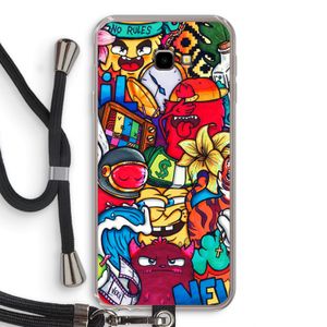 No Rules: Samsung Galaxy J4 Plus Transparant Hoesje met koord