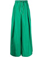 Elie Saab pantalon ample en taffetas - Vert