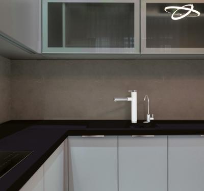 Donker steeneffect keuken muursticker