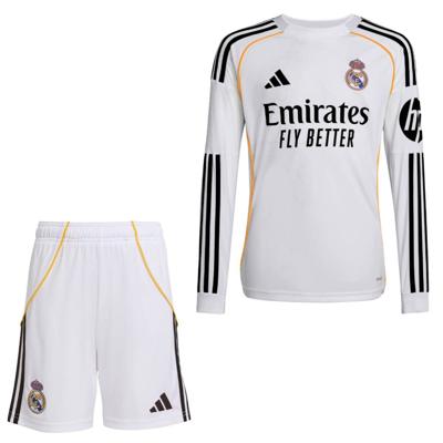 adidas Real Madrid Thuisset Lange Mouwen 2025-2026 Kids