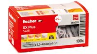 Fischer 568005 schroefanker & muurplug 100 stuk(s) Wiganker 25 mm - thumbnail