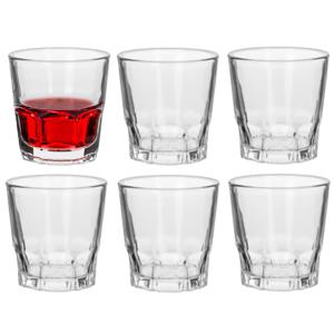 Alessandro Shotglaasjes Montecarlo - 6 stuks - glas - 55 ml - borrelglas