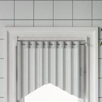 Gordijnrails 2 st 60-105 cm aluminium wit en zilverkleurig