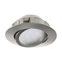 Eglo Led plafondspotPineda Round 6w - 3000K - 8,4cm nikkel - 95856