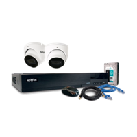 Novus Box 4-2 - Complete 4MP Beveiligingscamera Set met 2 Camera's
