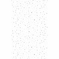 Duni kerst tafellaken/tafelkleed - 138 x 220 cm&amp;nbsp;- papier - wit met sterren - rechthoekig   - - thumbnail