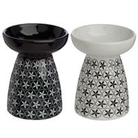 Bloemenpatroon Keramiek Olie- en Wax Geurbrander