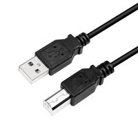 LogiLink CU0007B USB-kabel 2 m USB 2.0 USB A USB B Zwart