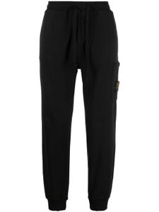 Stone Island pantalon de jogging à badge Compass - Noir