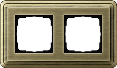 Classix brons dubbel afdekraam Gira 0212621