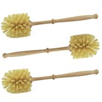 Sorx toiletborstel - 3x stuks - hout - 36 cm - wc-borstels/toiletborstels