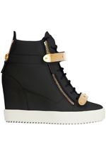 Giuseppe Zanotti baskets Coby 75 mm compensées - Blanc - thumbnail