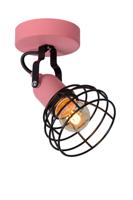 Lucide POLA - Plafondspot Kinderkamer - Ø 10,5 cm - 1xE27 - Roze