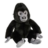 Zwarte gorillas knuffels 28 cm knuffeldieren - thumbnail