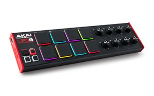 Akai LPD8 MKII MIDI toetsenbord 8 toetsen USB Zwart, Rood