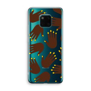 Hands dark: Huawei Mate 20 Pro Transparant Hoesje