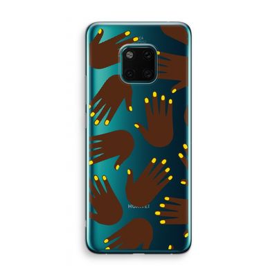 Hands dark: Huawei Mate 20 Pro Transparant Hoesje