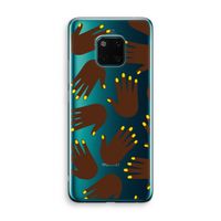 Hands dark: Huawei Mate 20 Pro Transparant Hoesje Hands dark: Huawei Mate 20 Pro Transparant Hoesje