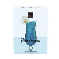 Royal Leerdam blue hawaii glas set 4