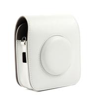Vintage PU lederen camera Case beschermende tas voor FUJIFILM Instax SQUARE SQ10 camera met verstelbare schouderriem (wit)