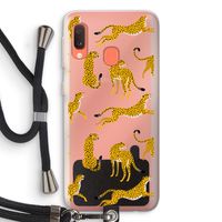 Luipaard: Samsung Galaxy A20e Transparant Hoesje met koord Luipaard: Samsung Galaxy A20e Transparant Hoesje met koord