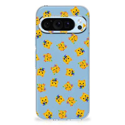 TPU bumper voor Google Pixel 9 | 9 Pro Katten Emojis