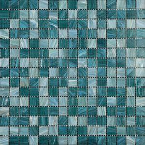 Mozaïek tegels Home Multi Teal 32,7x32,7 - Vierkant Wand en vloer Glas