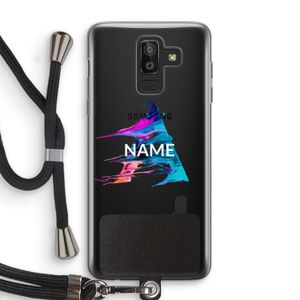 Abstract Spectrum: Samsung Galaxy J8 (2018) Transparant Hoesje met koord