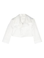 Colorichiari veste en satin à manches longues - Blanc