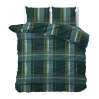 Dekbedovertrek Zion 140x200 Cm Ruiten 240x200 Cm Zacht Sleeptime Elegance - Dekbed-Discounter.nl