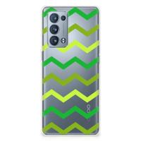OPPO Reno 6 Pro Plus 5G | TPU bumper | Zigzag Groen