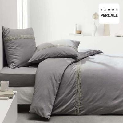 Vandaag prestige vandaag bedparlement - 220 x 240 cm - 2 personen - 100% percale macramé -afwerking - staal