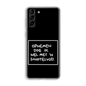 Schotelvod: Samsung Galaxy S21 Plus Transparant Hoesje