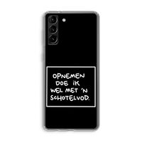 Schotelvod: Samsung Galaxy S21 Plus Transparant Hoesje