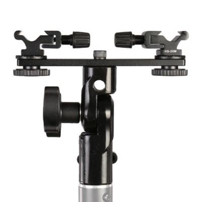 Falcon eyes twin mount tilting bracket + 2 x flitsschoen cld-14a