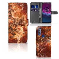 Motorola One Action | Bookcase | Marmer Bruin