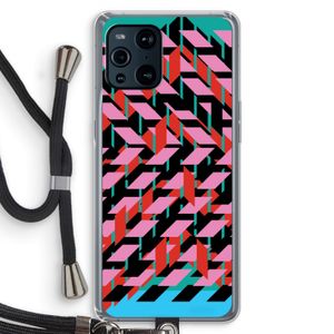 Skew Blush 2: Oppo Find X3 Pro Transparant Hoesje met koord