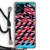 Skew Blush 2: Oppo Find X3 Pro Transparant Hoesje met koord