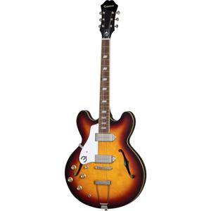 Epiphone Original Collection Casino LH Vintage Sunburst linkshandige semi-akoestische gitaar met premium gigbag