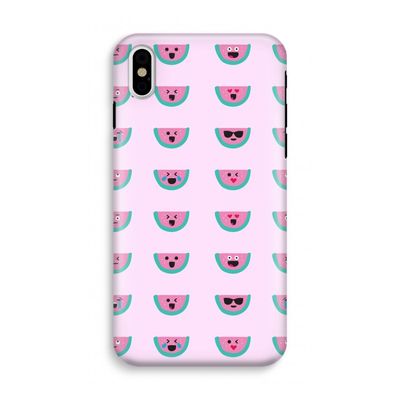 Smiley watermeloenprint: iPhone X Tough Case