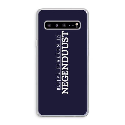 Blijve plakken in Negenduust: Samsung Galaxy S10 5G Transparant Hoesje