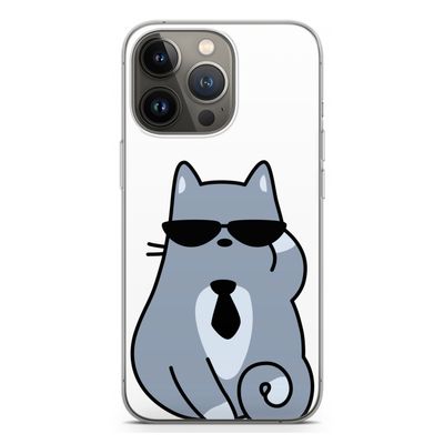 Cool cat: iPhone 13 Pro Transparant Hoesje