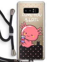 Love You A Lotl: Samsung Galaxy Note 8 Transparant Hoesje met koord