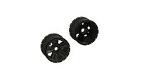 Arrma - 1/5-1/6 F/R Monster Truck 4.9 Pre-Mounted Tires, 24mm Hex (2) (ARA510122)