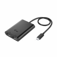 Adapter USB-C naar DisplayPort i-Tec C31DUAL4KDP Zwart - thumbnail