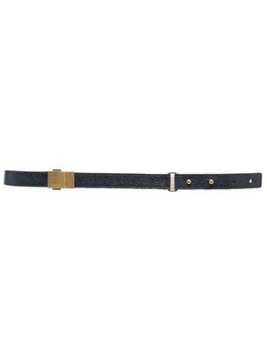Thom Browne ceinture en cuir grainé - Bleu