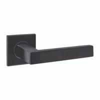 Intersteel Deurkruk Q 05 op rozet verdekt 53x53x6mm PVD Zwart