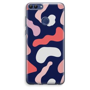 Memphis Shapes Pink: Huawei P Smart (2018) Transparant Hoesje